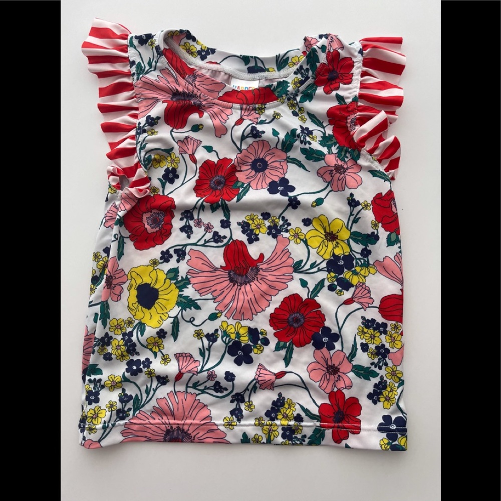 Harper canyon girls swimsuit top size 7 floral